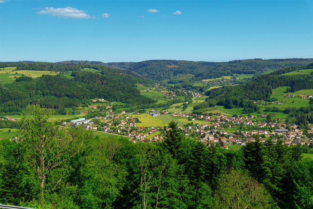 Vista do Val-d'Ajol de La Feuillée Nouvelle