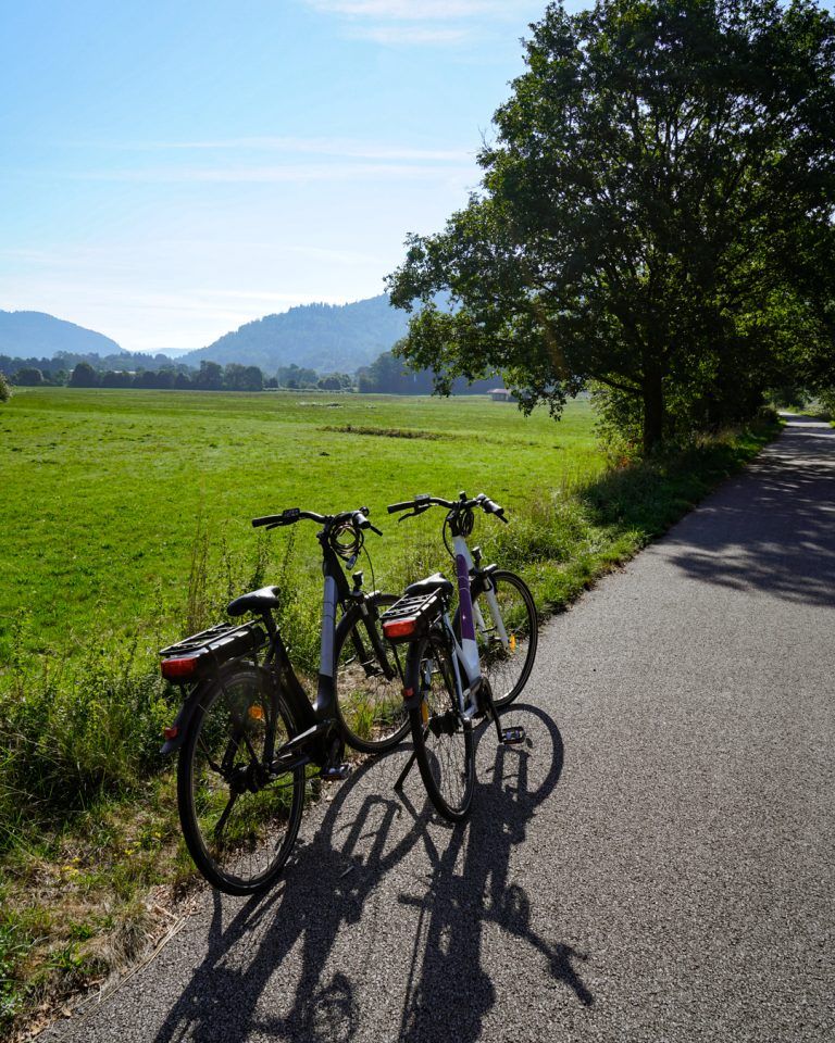 Mooie ochtend om een ​​dag fietsen op de Greenway te beginnen