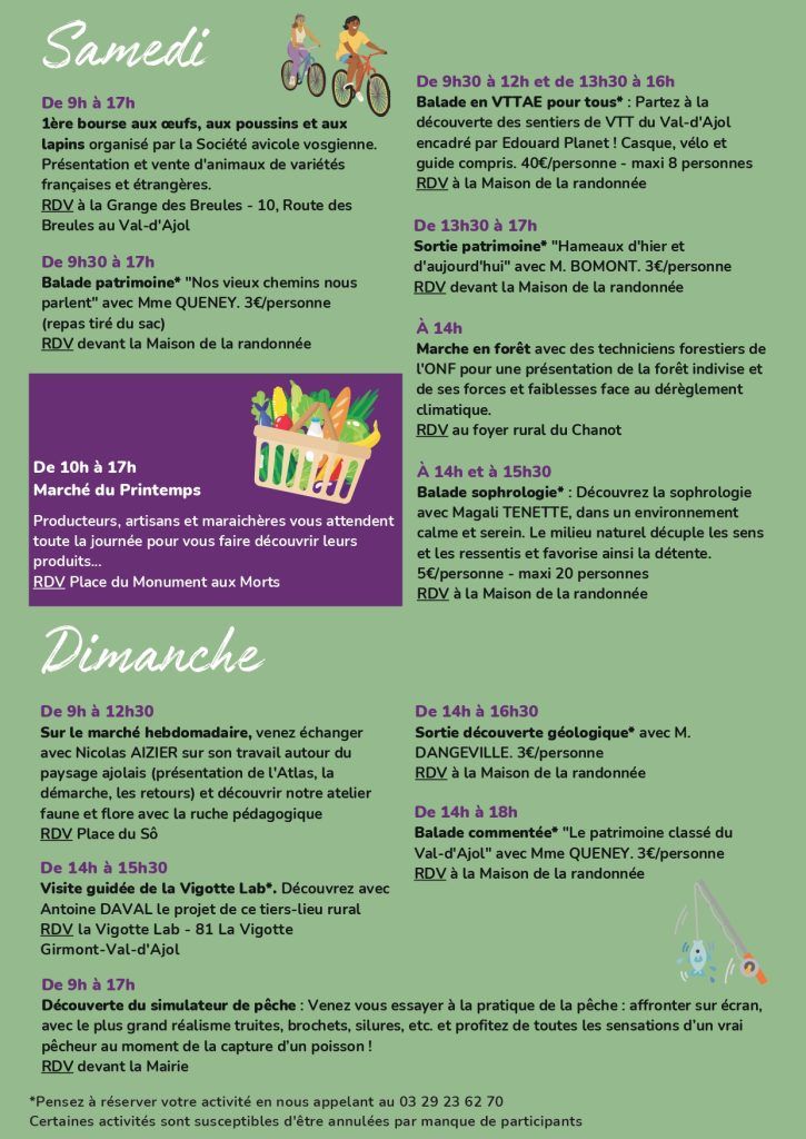 Programme lancement de saison à la maison de la randonnée