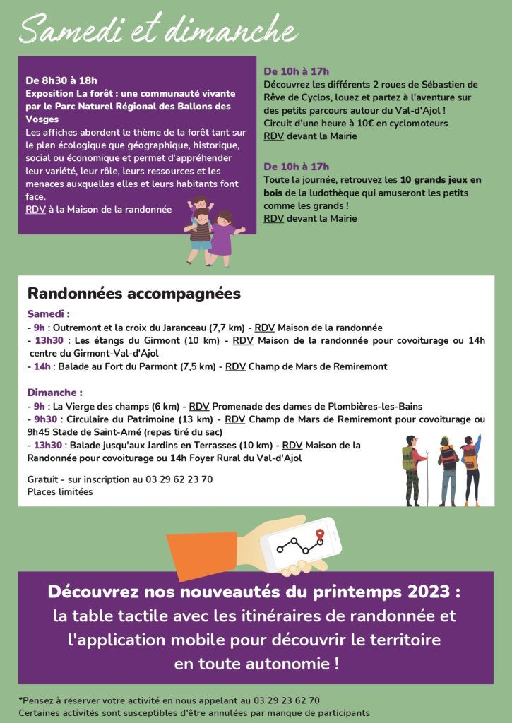 Programme lancement de saison à la maison de la randonnée