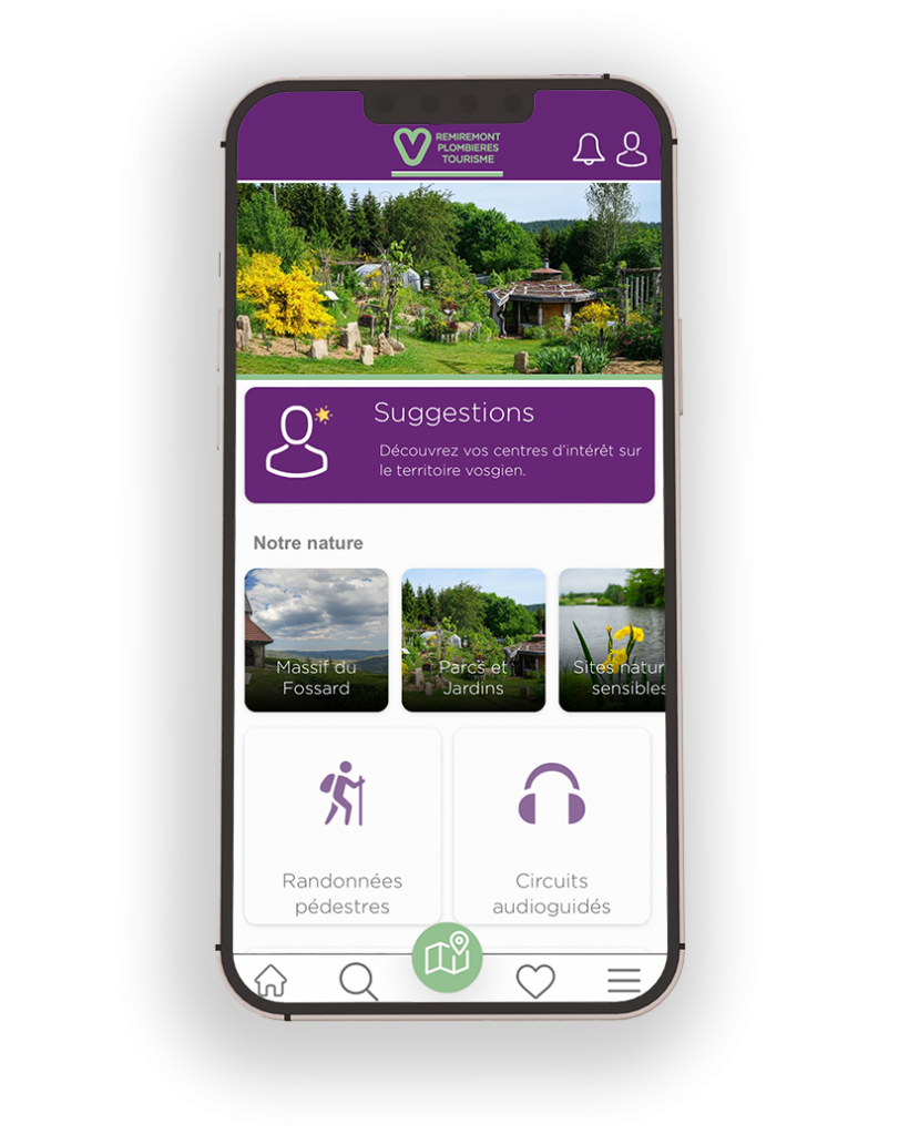 Simulazione ufficio turistico applicazione mobile Remiremont Plombieres