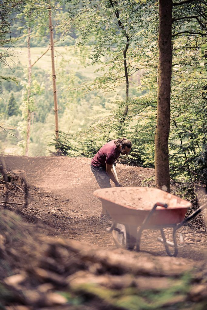 Remiremont mountain bike stadium - Construction in progress