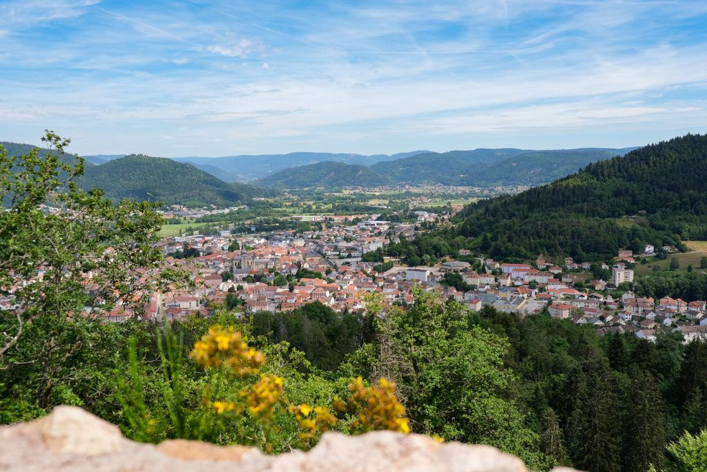 Viewpoint over Remiremont, from the Fort du Parmont