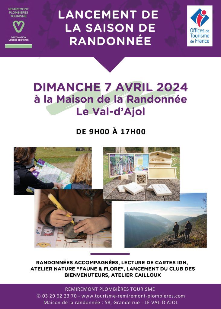 Флаєр для відкриття сезону походів у Валь-д'Ажоль у Вогезах