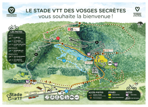 Mapa das encostas do Stade VTT des Vosges Secrètes em Remiremont
