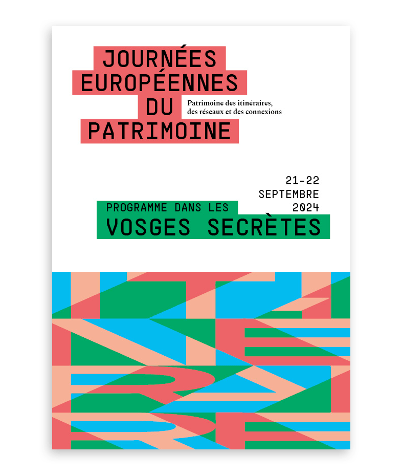Brochure des Journées Européennes du Patrimoine 2024 dans les Vosges Secrètes
